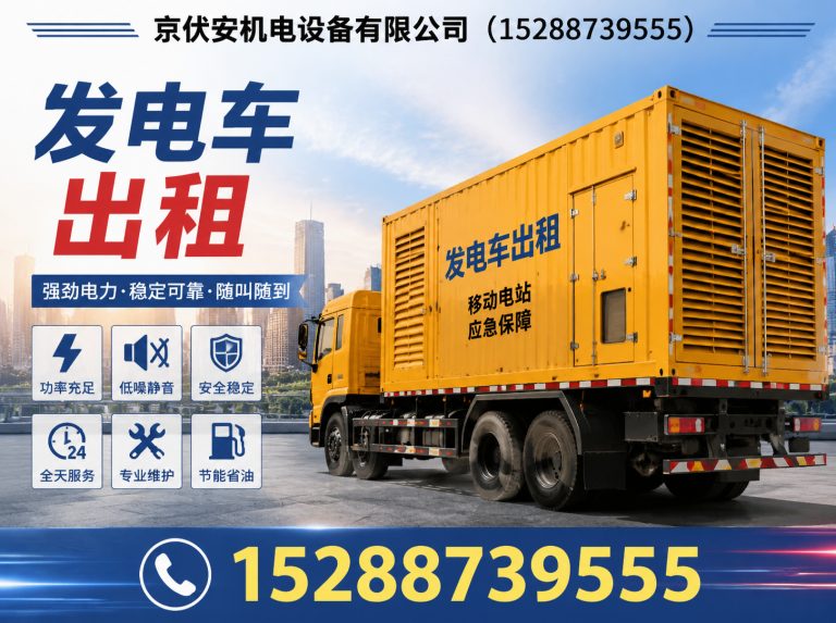 阜阳发电机出租展示图