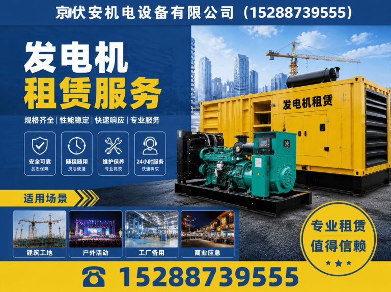 阜阳柴油发电机组出租展示图