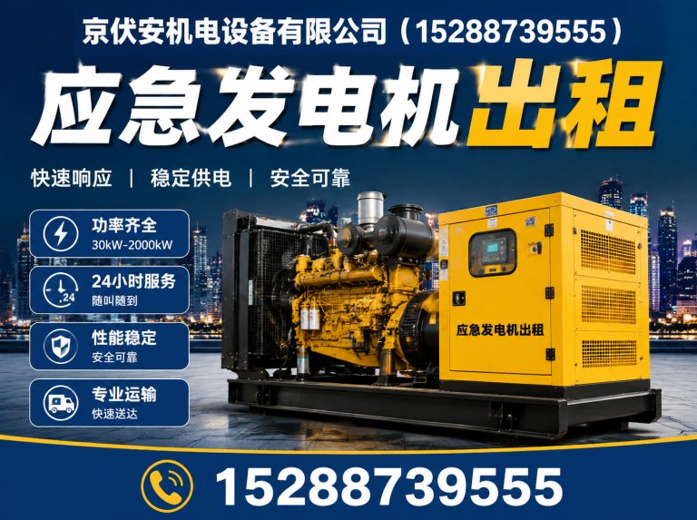 阜阳应急发电机出租展示图